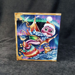 Новогодняя упаковка Книга со змейкой, Путешествие Деда Мороза 0,9 кг (картон) ПОД НФ-19433/18816