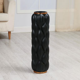 Ваза керамика напольная «Люче», напольная, 60 см, чёрный