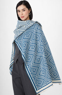 в составе ШЕРСТЬ и КАШЕМИР Большой, мягкий, теплый однотонный двусторонний палантин. - Tantino фото 8