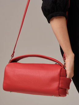 Кожаная сумка Solea DBR 31365 красный  фото 5