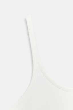 TOP TIRANTES INTERLOCK / Blanco roto