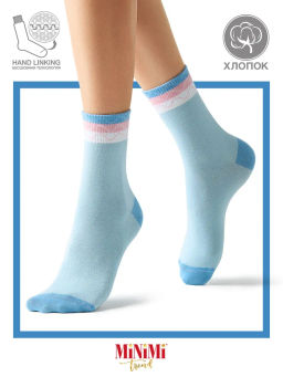 (Minimi) Mini Trend 4219 нос.жен. с рисунком Сакура bianco/multicolor фото 4