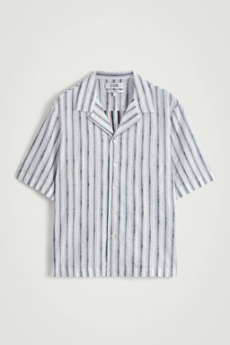 CAMISA DE RAYAS DE MANGA CORTA