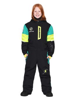 Комбинезон T-9080 Черно-зеленый