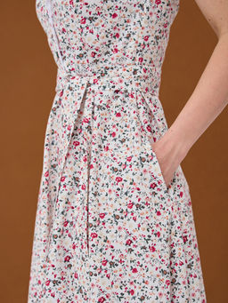 Платье с большим воротником белое OD-720-5 - Tantino фото 10