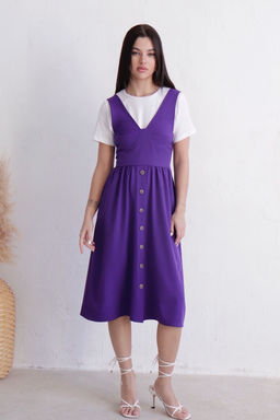 Платье-бюстье аметистовое - Martichelli фото 8