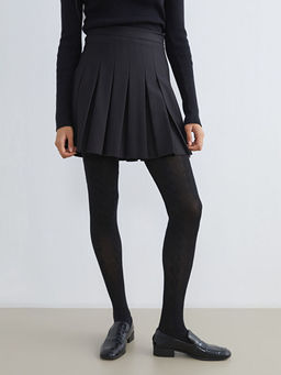 Kendinden Desenli Kad?n K?lotlu ?orap