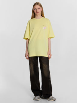 Футболка женская Mark Formelle желтая с принтом  фото 3