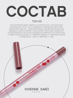 Vivienne Sabo Карандаш для губ гелевый Le Grand volume тон 03 холодный нюд фото 10