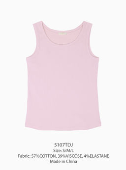 Майка женская Indefini розовая хлопок с вискозой  фото 6