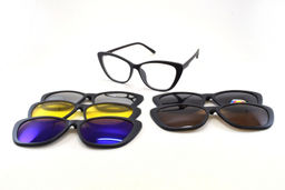 ОПРАВА SUN GLASSES POLARIZED 2345A C2 54-16-143 С НАСАДКАМИ+ЧЕХОЛ