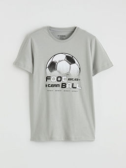 Bask?l? Erkek ?ocuk Pijama Tak?m