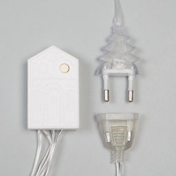 Гирлянда Бахрома 2.7?0.9 м с насадками Месяц, IP20, прозрачная нить, 138 LED, свечение мульти, 8 режимов, 220 В - Luazon lighting фото 8