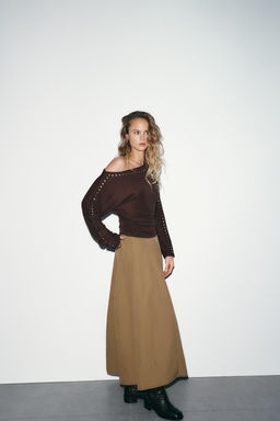 NYLON MIDI SKIRT - Zara фото 11