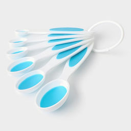 Цена за 2 шт. Набор мерных ложек Доляна «Тепло», 6 шт.: 0.62/1.25/2.5/5/7.4/15 мл, красный, белый