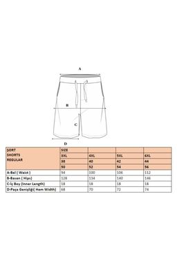 TRENDYOL MAN Buyuk Beden Siyah Regular/Normal Kesim Orta Boy Lastik Belli Renk Panelli Sort TMNSS23SR00046 - Trendyolmilla фото 9