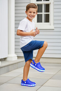 Saks Onu Kapal? Mavi Is?kl? Hafif Taban Unisex Cocuk Kids Eva Sandalet Terlik TAKSS25TE00057