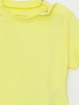 Bisiklet Yaka K?sa Kollu Basic Erkek Bebek Ti??rt - Waikiki фото 2