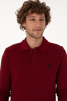 Erkek Bordo Basic Sweatshirt Sepette S_rpriz _ndirim - U.s. polo assn фото 2