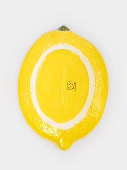 Блюдо, 25х18 см, фарфор P, овальное, желтое, Лимон, Lemon - Anna lafarg фото 7