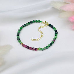 Браслет из Цоизита с Рубином - Радуга самоцветов фото 2