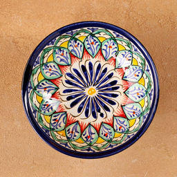 Конфетница узбекская Риштанская Керамика, 12×6 см, МИКС