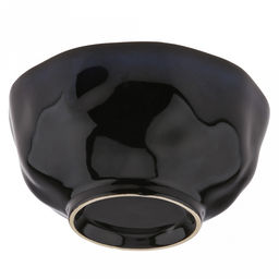 "Тихий океан" Салатник керамический 700мл, д15,2см, h8см, асимметричная форма, синий (Китай)