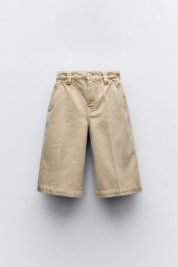 WIDE-LEG BERMUDA SHORTS