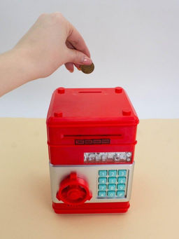 Копилка-сейф электронная "Money box", red (18x13 см)