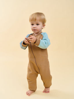 Комбинезон-косуха Колор блок Песок утепленный 0+