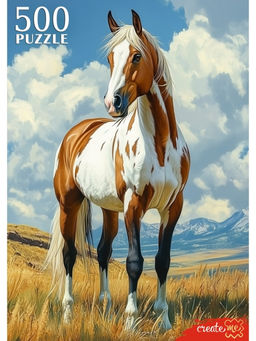 Пазлы 500 "Лошадь в горах"