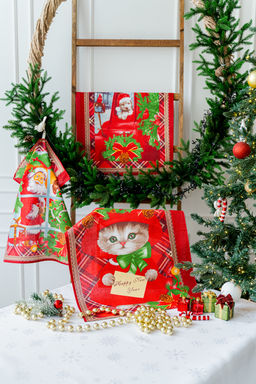 Полотенце кухонное Новогодние открытки - Натали фото 3