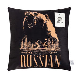 Наволочка декоративная Этель Russian, 40?40 см, велюр