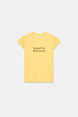 CAMISETA TEXTO / Amarillo - Zara фото 3