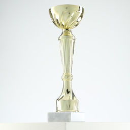 Кубок 151С, зол., подставка камень, 22 х 7 х 5,2 см - Командор фото 3