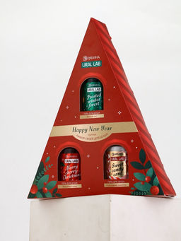 У_Winter Melody Набор в треугольной HNY, 3 геля для душа по 100 мл (10872543)