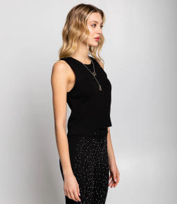 Майка #КТ0863, чёрный