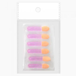 A002-6шт Аппликатор МИКС д/макияжа 1-сторон. 4,1см /Цена за Набор из 6шт/