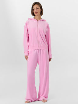 Толстовка женская велюровая розовая - Mark formelle фото 3