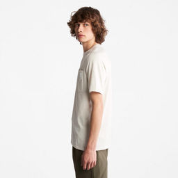 Мужская футболка Timberland Eco-Ready - SS Supima Anti-Odor Tee Regular белая  фото 5