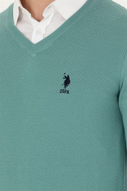 U. S. Polo Assn Мужской мятный базовый свитер Неожиданная скидка в корзине - U.s. polo assn фото 7