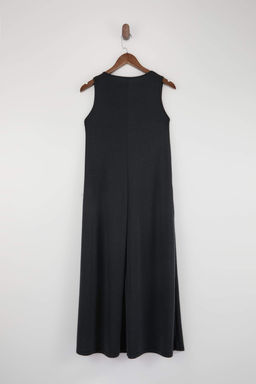 Antrasit Duz A-line Bisiklet Yaka Kolsuz Midi Modall? Orme Elbise TWOSS26EL00365 - Trendyolmilla фото 3