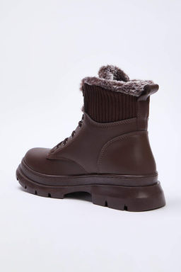Trendyolmilla Shoes Siyah Kurk Detayl? Bagc?kl? Kad?n Postal Bot TAKAW25BO00027  фото 12