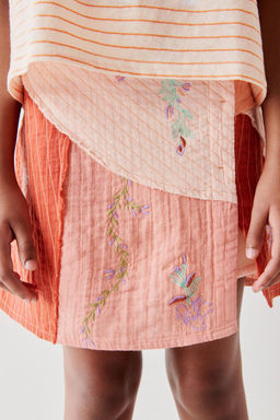 EMBROIDERED PATCHWORK SKIRT - Zara фото 2