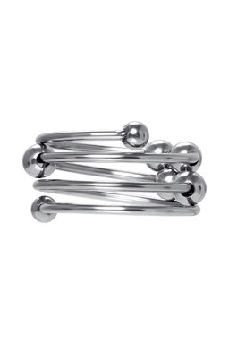 Кольцо под головку пениса Metal by TOYFA, металл, серебристое, 4 см