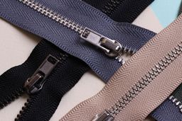 Молния Металл никель ZIP 8N-2 двухзамковая 75 см Тип 8 10 шт разъёмная Gamma ЧЕРНЫЙ №310