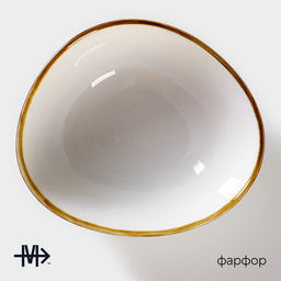 Салатник Magistro «Церера», 440 мл, 15.5×13.4 см, фарфор, белый