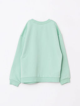 Bisiklet Yaka Mickey Mouse Bask?l? Uzun Kollu K?z ?ocuk Sweatshirt - Waikiki фото 2