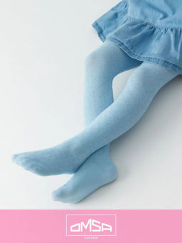 OMSA kids Collant 12A11-2 с ажурным рисунком - blu chiaro  фото 6