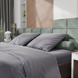 Постельное бельё Этель Евро Tencel 200*220см, 230*245см, 50*70см-2шт, цвет серый  фото 3